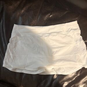 Lululemon Pace Rival White Athletic Skort - Classic Tennis Skirt